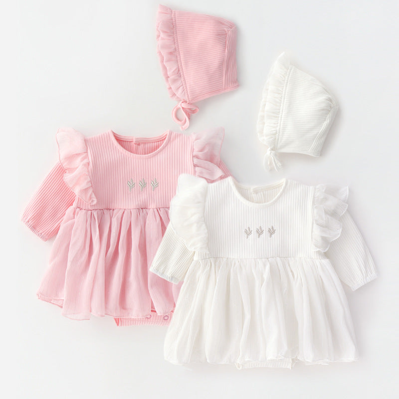 Baby Dress - Cute fluffy dress and hat