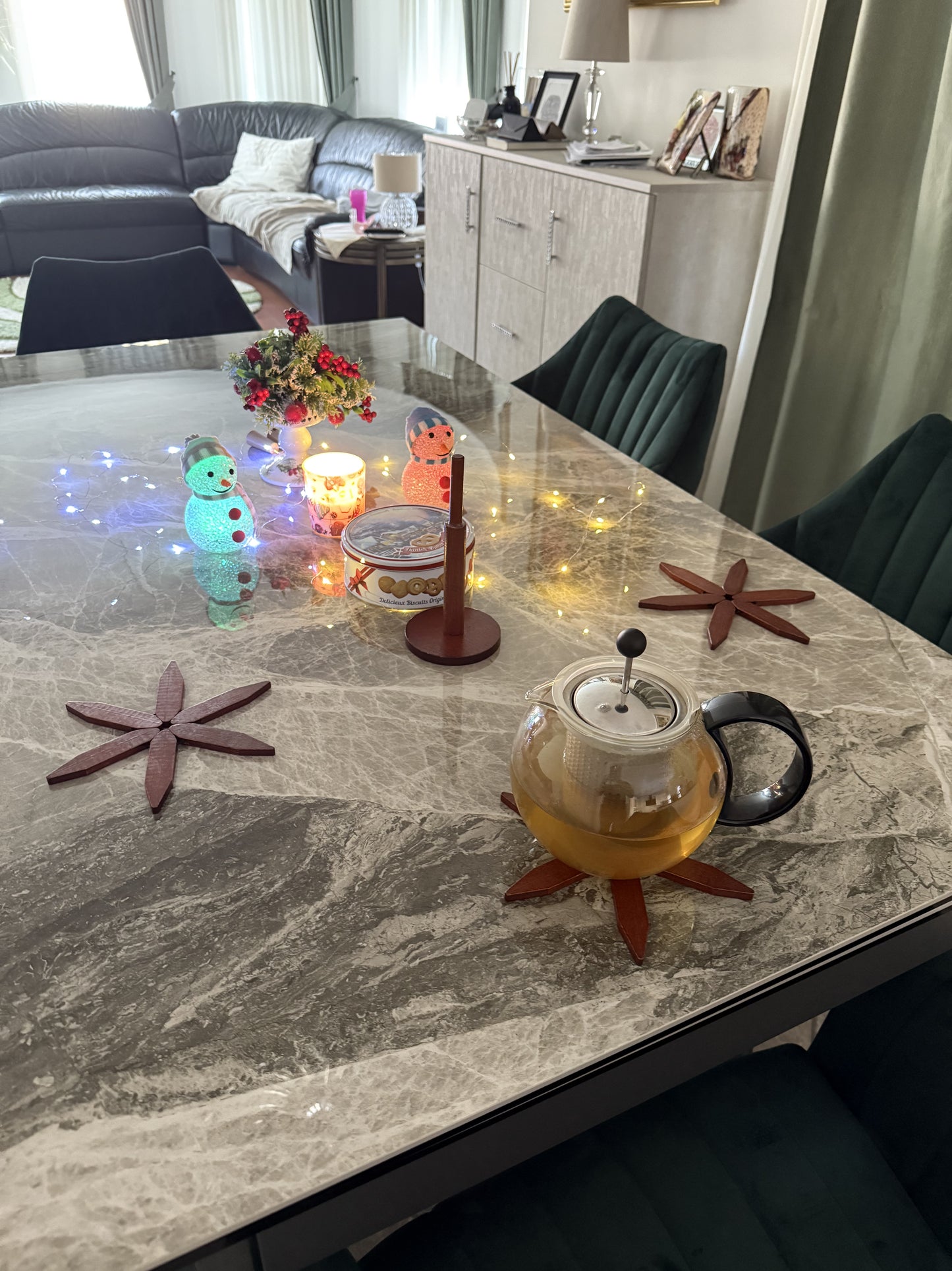 TreeLuxe - Bamboo Trivet Set