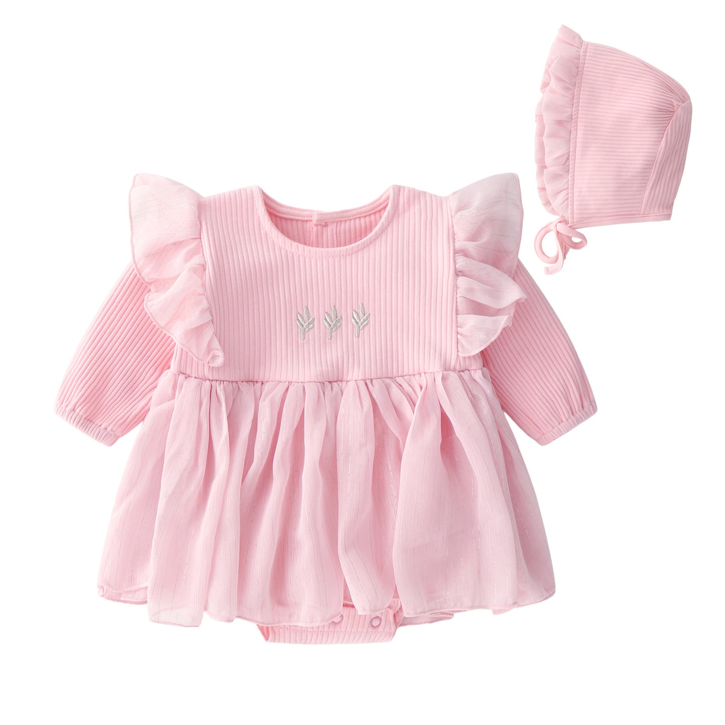 Baby Dress - Cute fluffy dress and hat