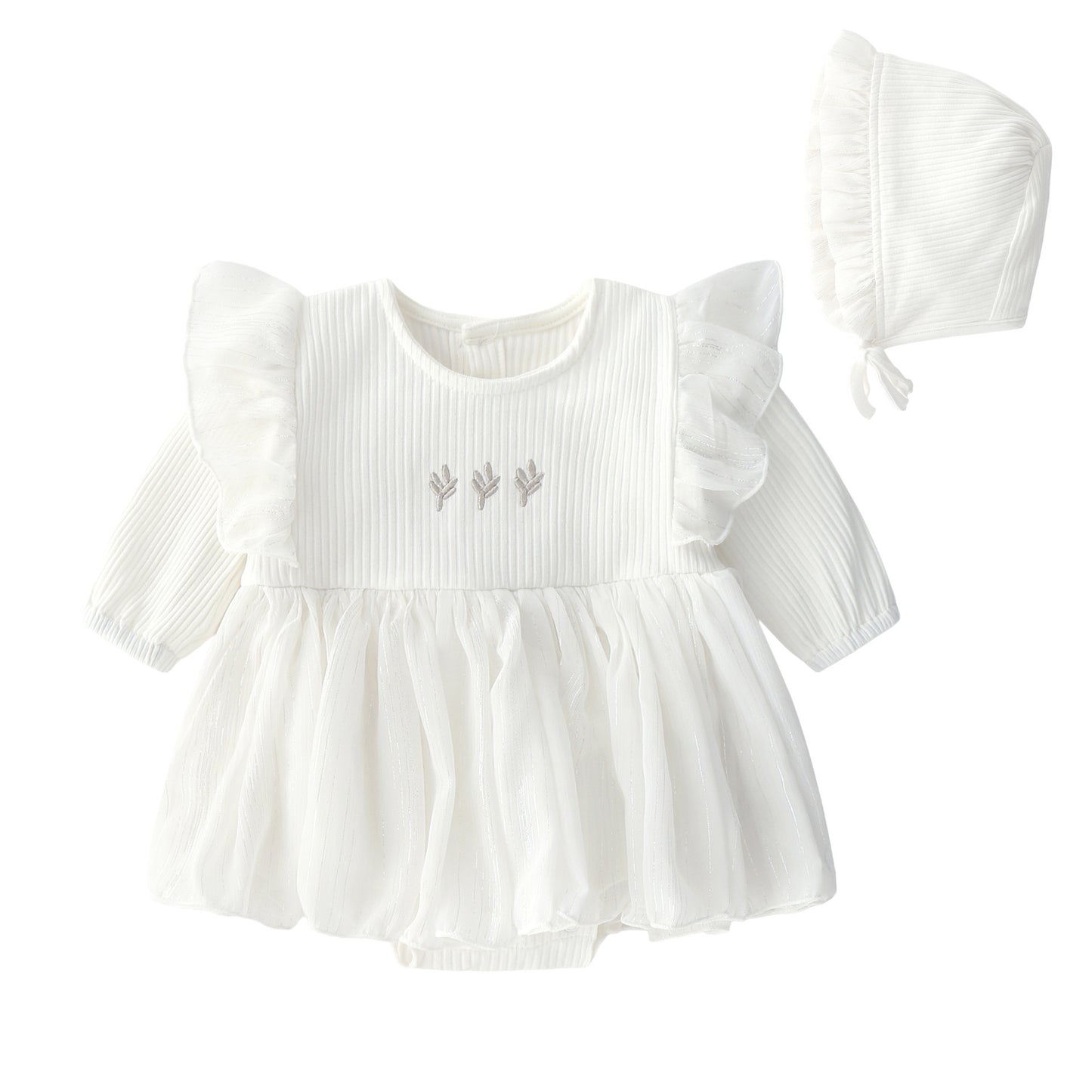 Baby Dress - Cute fluffy dress and hat