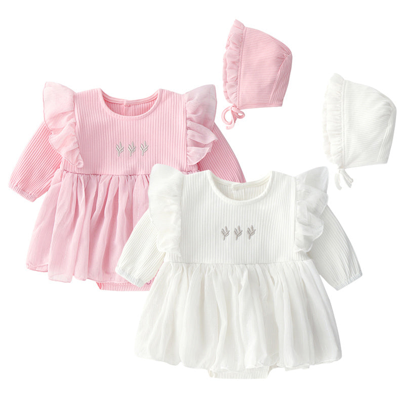 Baby Dress - Cute fluffy dress and hat