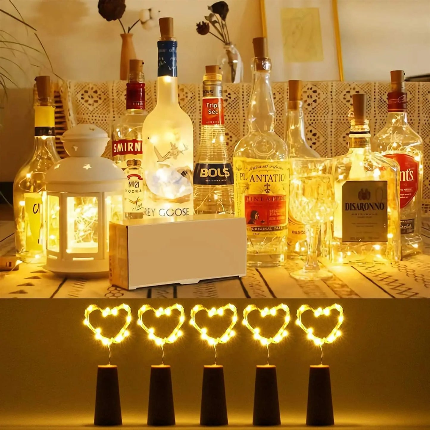 Luminous Elegance - LED Wine Bottle Lights