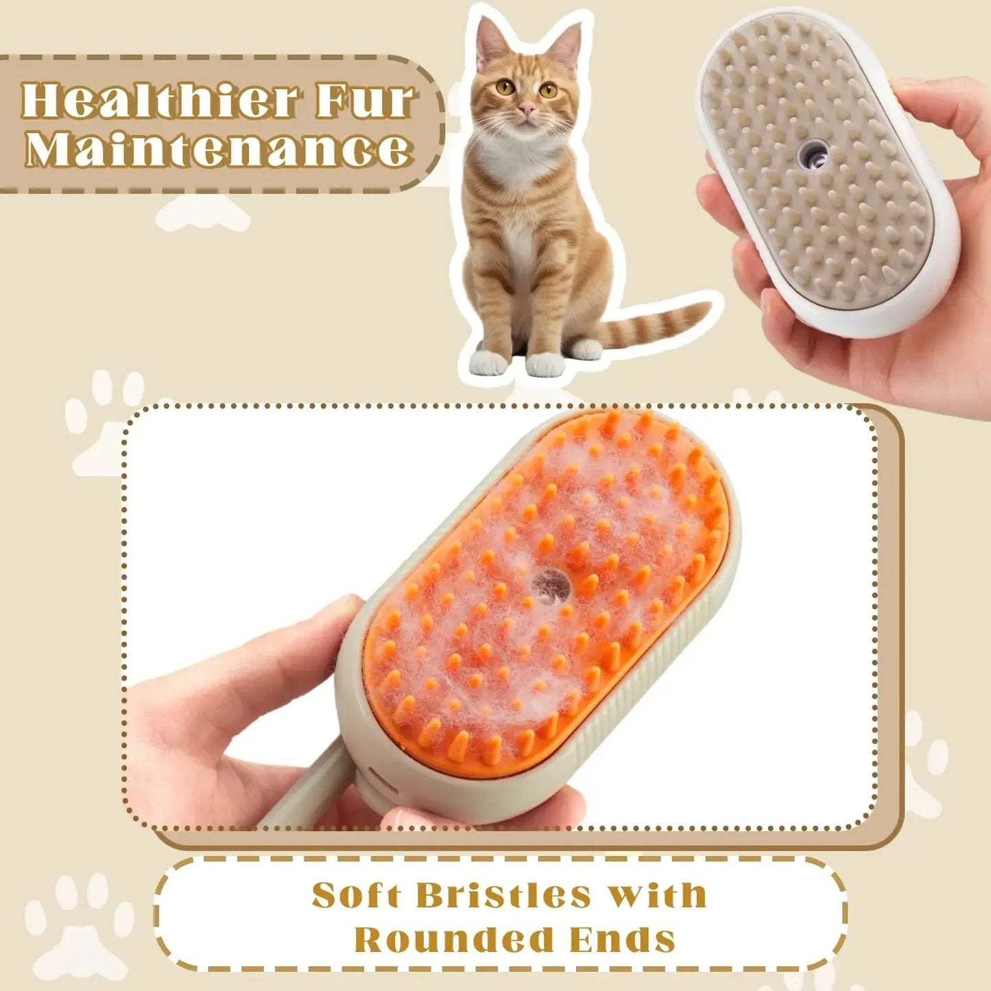 FreshPet - Pet Spray Massage Brush