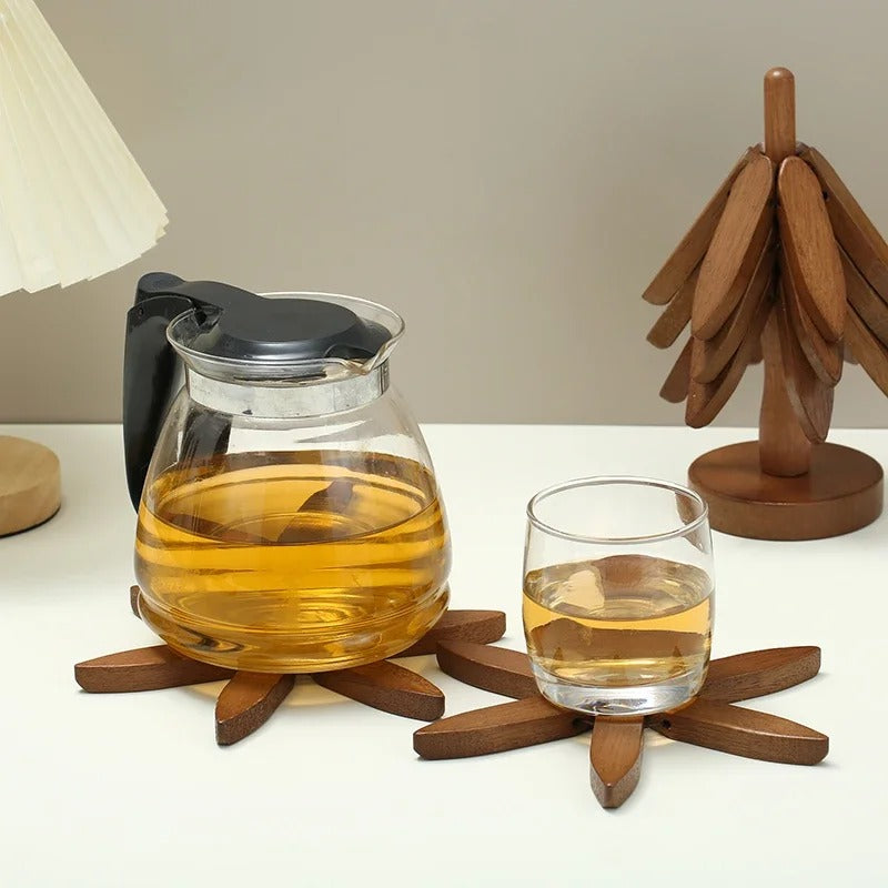 TreeLuxe -  Bamboo Trivet Set