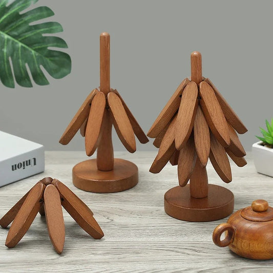 TreeLuxe -  Bamboo Trivet Set
