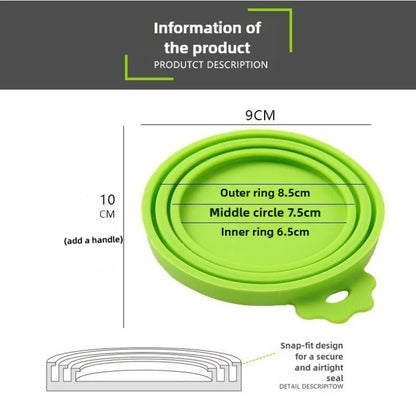 EcoPet Seal -  Silicone reusable pet food can lid cover
